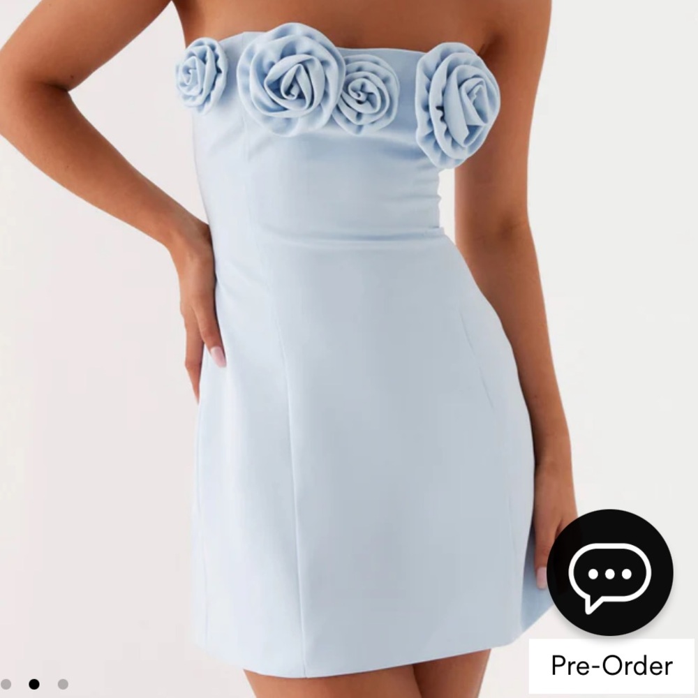 Peppermayo blue strapless flower dress!!